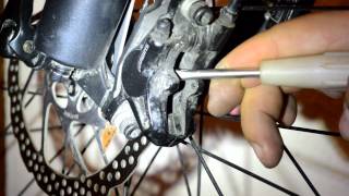 Shimano BR M615 BRAKE G01S PADS CHANGEЗамена тормозных колодок ЗАМІНА [upl. by Eirdua]