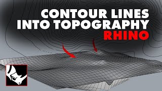 How I Create Topographies From Contour Lines in Rhino Easy [upl. by Perusse]