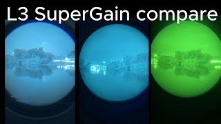 L3 supergain vs unfilmed vs omni 7 NVG PVS14 [upl. by Chiles783]