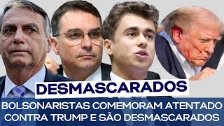 BOLSONARISTAS COMEMORAM ATENTADO CONTRA TRUMP E SÃO DESMASCARADOS [upl. by Kacerek]