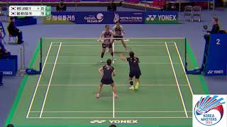 Badminton KIM Hye Jeong KONG Hee Yong VS KIM Bo Ryeong KIM So Yeong SF KOREA MASTER 2024 [upl. by Raf]