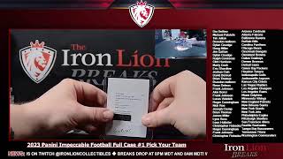 2023 Panini Impeccable Football Full Case 1 Pick Your Team [upl. by Ised789]