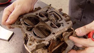 How to Rebuild a Carburetor Quadrajet 4 Barrel  Muscle Car S4 E18 [upl. by Nirro]