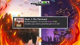 Best Shader for Minecraft Pe 121 😍🔥  Shaders for Low End Devices [upl. by Aneg]