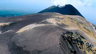 Etna volcano  Fpv drone flight over summit craters [upl. by Ephrayim460]