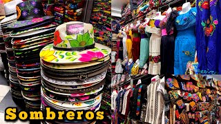 Mega Tienda de ropa ARTESANAL MEXICANA SUPER ECONÓMICA 😍 quotVestidos Guayabera Bolsas y quot [upl. by Noevart]