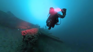 Skaneateles Scuba School Of Fish Leads To Massive Log Pile [upl. by Ardnuahc]