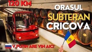 ORAȘ SUBTERAN unic in LUME unde PUTIN își tine VINUL🍷 Cramele Cricova  Republica Moldova 🇲🇩 [upl. by Gnurt]