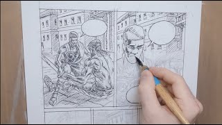 DrawProcess 105 Penciling [upl. by Aidil494]