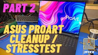 ASUS ProArt Studiobook Laptop Part 2  Stresstest [upl. by Wilton]