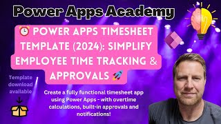 ⏰ Power Apps Timesheet Template 2024 Simplify Employee Time Tracking amp Approvals [upl. by Robin]