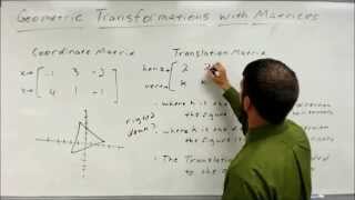 Geometric Transformations with Matrices [upl. by Intihw]