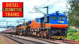 Express Trains hauled by EMD Locomotives  Indian Railways  Bangalore Hubli line [upl. by Amling]