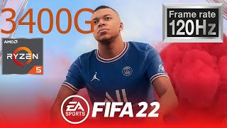 Ryzen 5 3400G  Fifa 22  Vega 11  120fps [upl. by Eceertal]