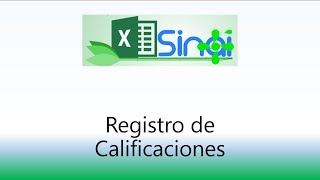 Registro de Calificaciones en la Planilla Auxiliar Excel [upl. by Anitnatsnok]