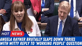 Boom Angela Rayner Brutally Slaps down Tories with witty reply to working people question [upl. by Luelle]