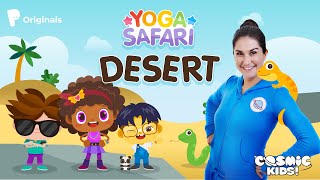 Desert  Animal Yoga for Kindergarten  Yoga Safari [upl. by Buckden409]