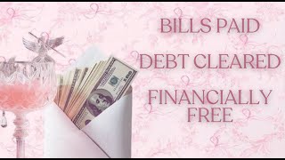 bills paid • debt cleared • financially free [upl. by Airdnala]