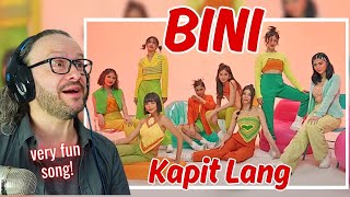 love it BINI  KAPIT LANG official music video reaction [upl. by Aillij]