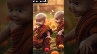 Cute monk 2 shortsfeed viralvideo baby cute [upl. by Studnia]