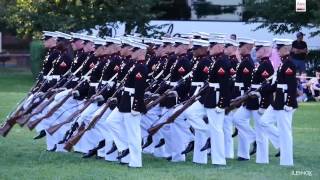 Watch The Amazing Marine Corps Silent Drill Platoon Perform at the Sunset Parade [upl. by Ahron]