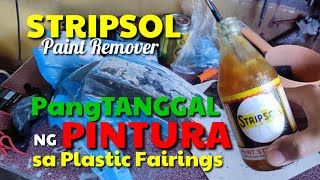 PLASTIC FAIRINGS GINAMITAN NG STRIPSOL PAINT REMOVER I DA HUSTLERS TV [upl. by Hendry568]