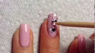 DIY Gel Nail Polish Application with Charms Crystals amp Studs ❤ [upl. by Tull]