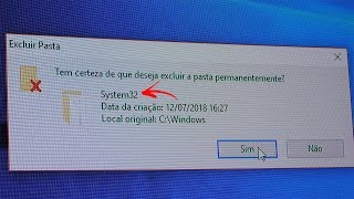 O QUE ACONTECE SE DELETAR O SYSTEM32 DO COMPUTADOR [upl. by Acinej]