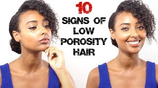 Top 10 Signs of Low Porosity Natural Hair [upl. by Ecinwahs]