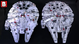 LEGO Custom Millennium Falcon and UCS Falcon 75192 Compared [upl. by Nnaesor]