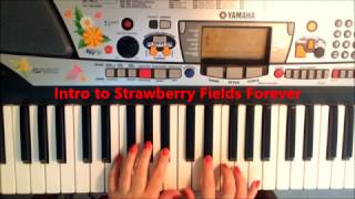 Beatles Strawberry Fields Forever Piano Tutorial [upl. by Llenyar]