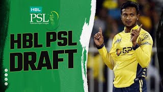 HBL PSL Draft Announcement  Shakib Al Hasan HBLPSL9 [upl. by Yeldar]