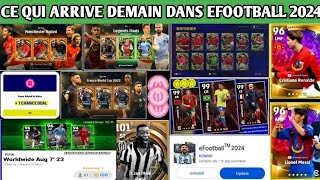 EFOOTBALL 2024 mobile Ce qui arrive demain  whatiscomingonthursday efootball2024 [upl. by Agan631]