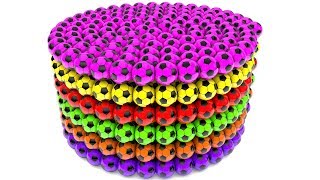 Learn Colors For Babies With Lot Of Colors 3D Magic Soccer Balls Spiral For Kids  Learning Videos [upl. by Yltneb798]