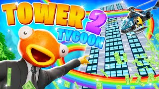 TOWER TYCOON 2 MAP FORTNITE CREATIVE  ALL 10 HIDDEN TREASURE BOSS FIGHT TOWER VIP REBIRTH [upl. by Eilarol]