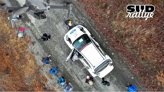 DJI Drone at WRC Rally1 Test Monte Carlo 2023 HD [upl. by Gayn354]