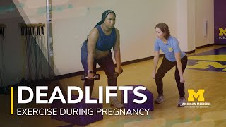 Exercise During Pregnancy  Episode 4  Deadlifts [upl. by Eillehs]