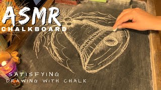 ASMR chalkboardrelaxing time with chalkreally satisfying soundno talking [upl. by Ronna]