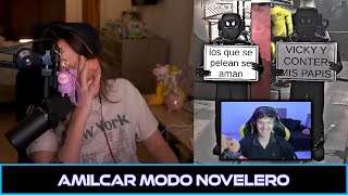 VICKY PRESENCIA EL LADO NOVELERO DE AMILCAR vickypalami twitch [upl. by Ariaet574]