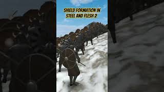 Bannerlord vs Steel and Flesh 2 Shield Formation [upl. by Rubenstein]