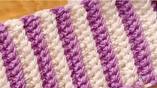 SIMPLE Crochet Pattern for Beginners😍 GORGEOUS Crochet Stitch for Scarf Sweater amp Blanket [upl. by Gay]