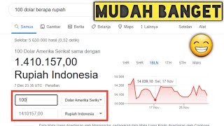 Cara Menghitung Kurs Dolar Ke Rupiah  Konversi USD Ke IDR [upl. by Uis]