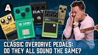 Classic Overdrive Pedals Do They ALL Sound the Same  Klon vs Tube Screamer vs Bluesbreaker [upl. by Kanya]