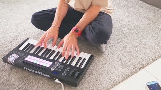 making a lofi beat with the launchkey 37 on my living room floor 🧘 [upl. by Nahtanaoj663]