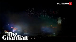 Tropicana casino in Las Vegas demolished in controlled implosion [upl. by Airtened]