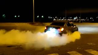 BMW E60 530d 300hp600nm burnout and drifting [upl. by Rennob]