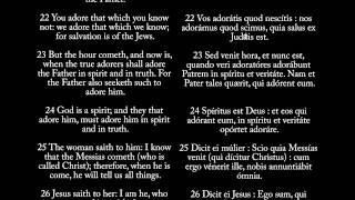 John 4  Audio Bible in Latin amp English of New Testament [upl. by Vilma240]