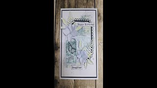 Sentimentally Yours Stamps Dies Card amp Distress Oxides crafting crafting handmadecards [upl. by Naivad634]