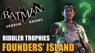 Founders Island  Riddler Trophies  Batman Arkham Knight [upl. by Atul609]