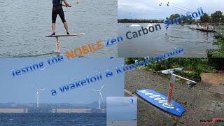 Testing the NOBILE Carbon Surf Foil  Wakefoiling amp Kitefoiling  Review [upl. by Vitia]